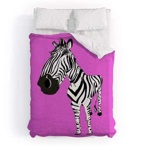 Casey Rogers Zebra Duvet Cover