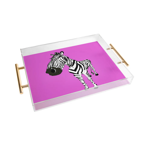 Casey Rogers Zebra Acrylic Tray