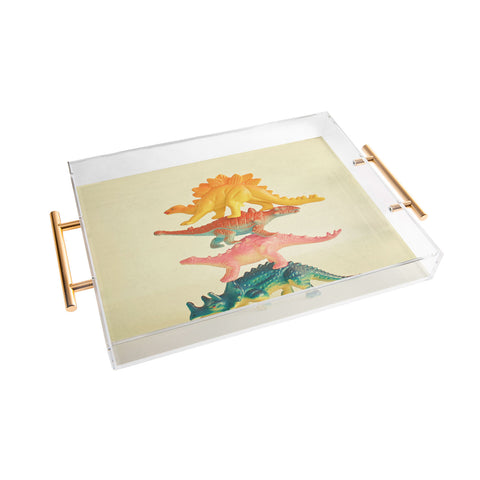 Cassia Beck Dinosaur Antics Acrylic Tray