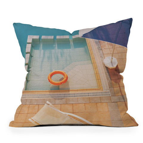 Cassia Beck Swimming Pool Outdoor Throw Pillow