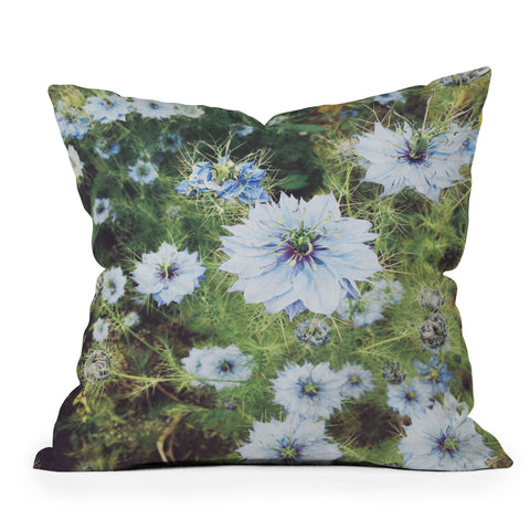 Cassia Beck The Blue Garden Outdoor Throw Pillow