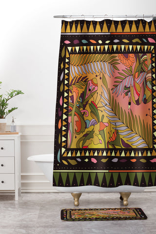 Cassidy Rae Marietta Bohem Shower Curtain And Mat