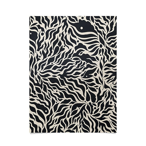 Cassidy Rae Marietta Botanica Black and Cream Poster