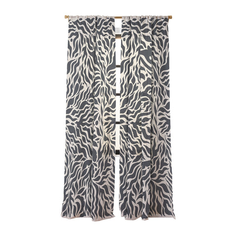 Cassidy Rae Marietta Botanica Black and Cream Sheer Non Repeat