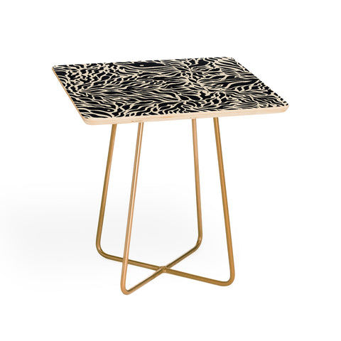 Cassidy Rae Marietta Botanica Black and Cream Side Table