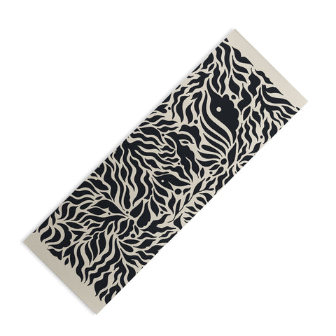 Cassidy Rae Marietta Botanica Black and Cream Yoga Mat