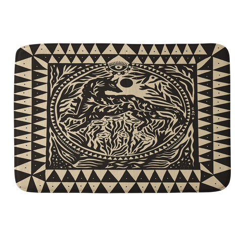 Cassidy Rae Marietta Botanical Wolf Memory Foam Bath Mat