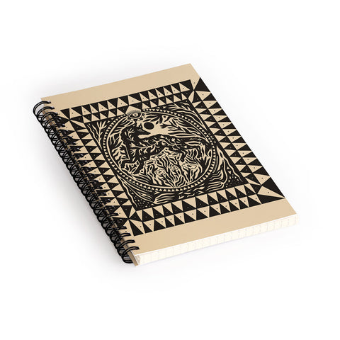 Cassidy Rae Marietta Botanical Wolf Spiral Notebook
