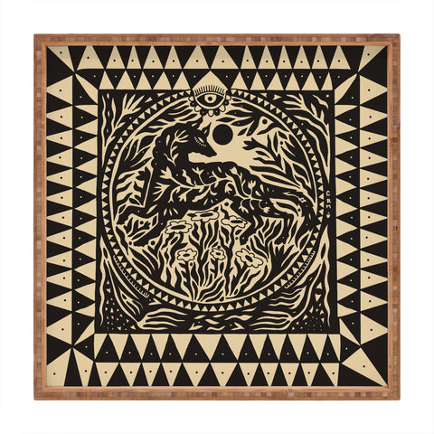 Cassidy Rae Marietta Botanical Wolf Square Tray