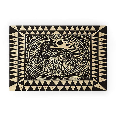 Cassidy Rae Marietta Botanical Wolf Welcome Mat