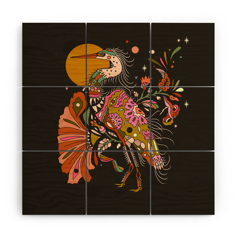 Cassidy Rae Marietta Crane Wood Wall Mural