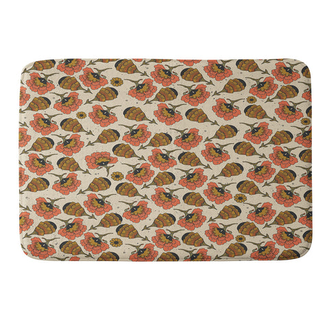 Cassidy Rae Marietta Day By Day Blooms Memory Foam Bath Mat