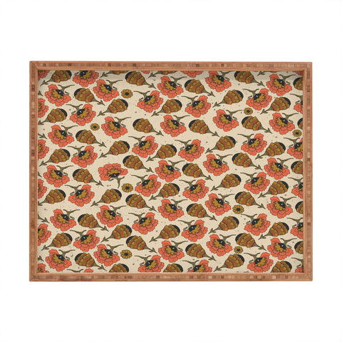 Cassidy Rae Marietta Day By Day Blooms Rectangular Tray