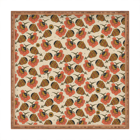 Cassidy Rae Marietta Day By Day Blooms Square Tray