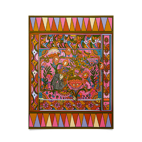 Cassidy Rae Marietta Deco Pink Protea Poster