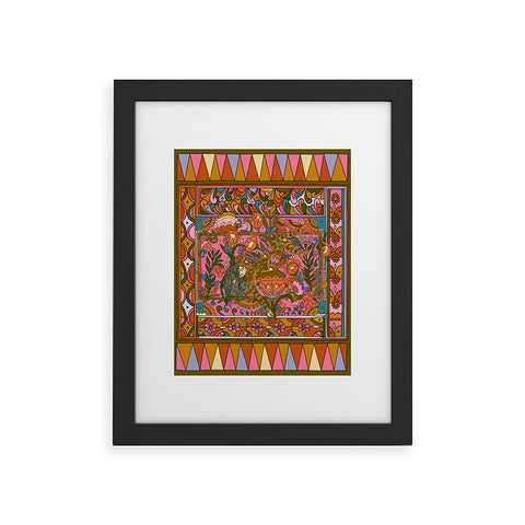 Cassidy Rae Marietta Deco Pink Protea Framed Art Print