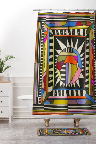 Cassidy Rae Marietta Good Noise Shower Curtain And Mat