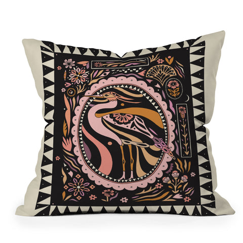 Cassidy Rae Marietta Heron Outdoor Throw Pillow