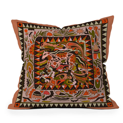 Cassidy Rae Marietta Horse Wild Outdoor Throw Pillow