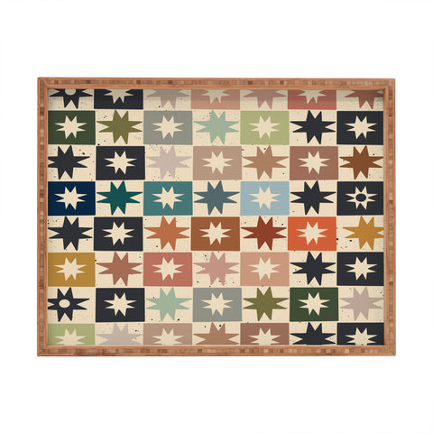 Cassidy Rae Marietta Kaleidoscope Star Rectangular Tray