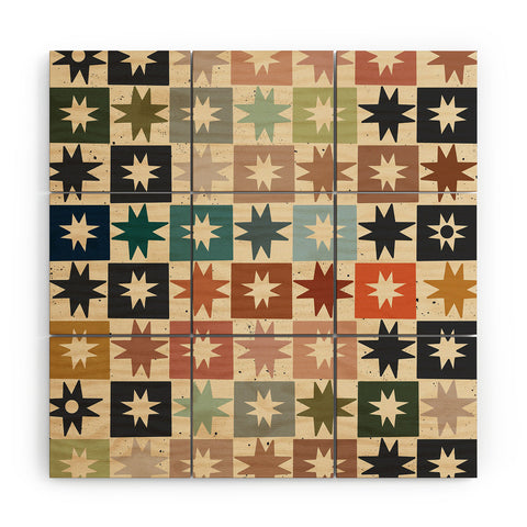 Cassidy Rae Marietta Kaleidoscope Star Wood Wall Mural
