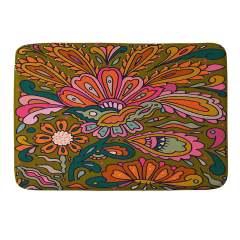 Cassidy Rae Marietta Modern Paisley Memory Foam Bath Mat