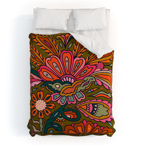 Cassidy Rae Marietta Modern Paisley Duvet Cover