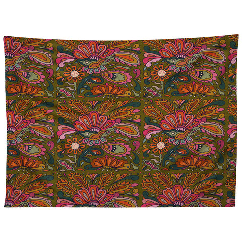 Cassidy Rae Marietta Modern Paisley Tapestry