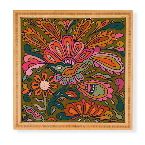 Cassidy Rae Marietta Modern Paisley Framed Wall Art