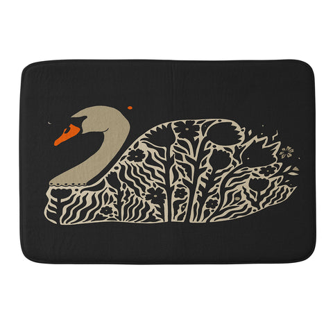 Cassidy Rae Marietta Swan Opal Memory Foam Bath Mat