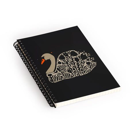 Cassidy Rae Marietta Swan Opal Spiral Notebook