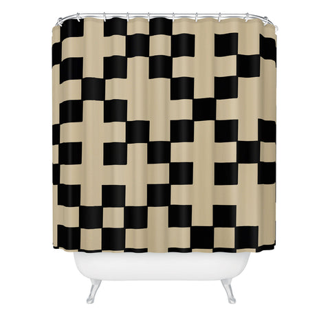 Cassidy Rae Marietta Swiss Cross Remix Shower Curtain