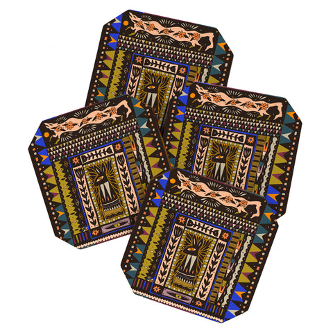 Cassidy Rae Marietta Wolf and The Rabbit Coaster Set