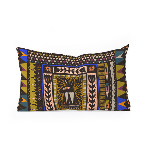 Cassidy Rae Marietta Wolf and The Rabbit Oblong Throw Pillow