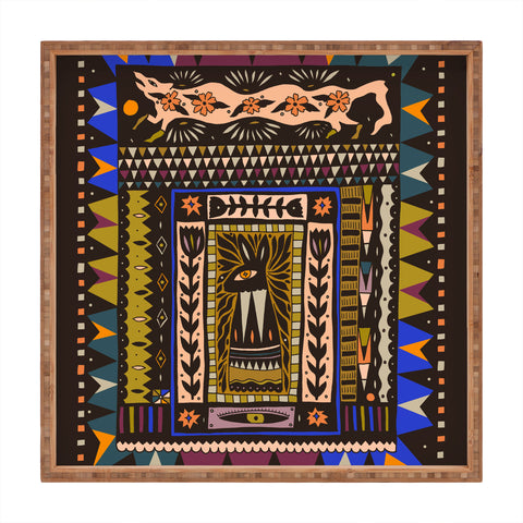 Cassidy Rae Marietta Wolf and The Rabbit Square Tray