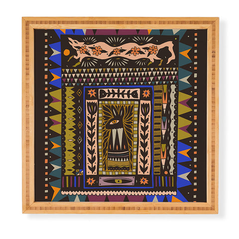 Cassidy Rae Marietta Wolf and The Rabbit Framed Wall Art