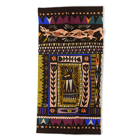 Cassidy Rae Marietta Wolf and The Rabbit Beach Towel