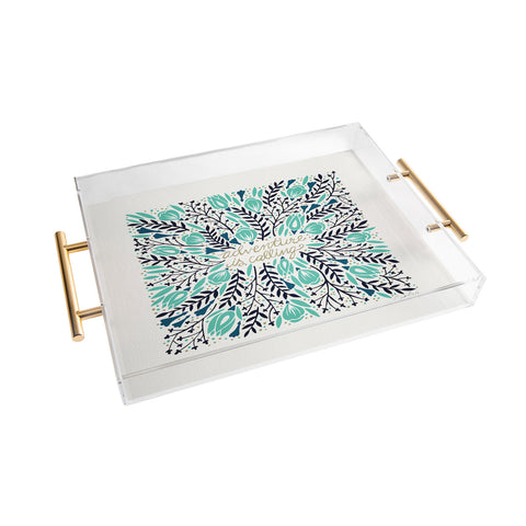 Cat Coquillette Adventure is Calling Navy Mint Acrylic Tray