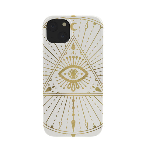 Cat Coquillette AllSeeing Eye Mandala Gold Phone Case