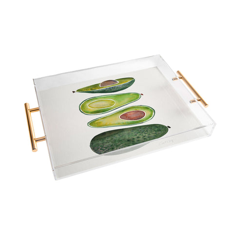 Cat Coquillette Avocado Slices 2 Acrylic Tray
