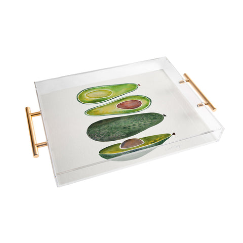 Cat Coquillette Avocado Slices Acrylic Tray