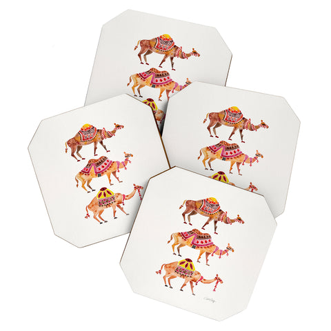 Cat Coquillette Camel Train Coaster Set