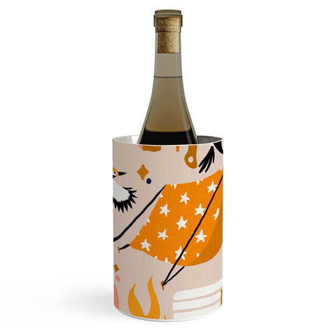 Cat Coquillette Camping Kit Orange Blue Wine Chiller