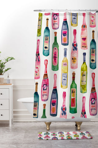 Cat Coquillette Champagne Collection Shower Curtain And Mat