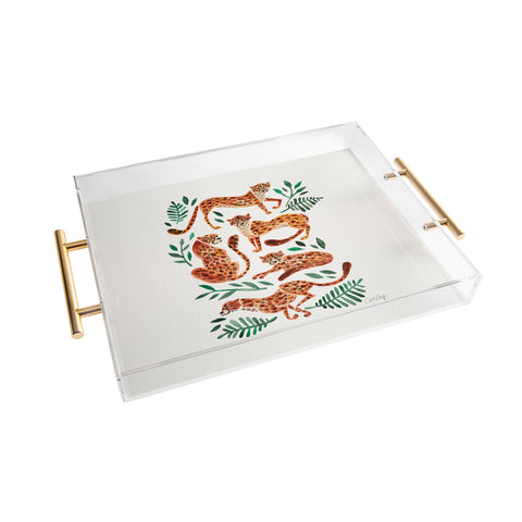 Cat Coquillette Cheetah Collection in Orange Acrylic Tray