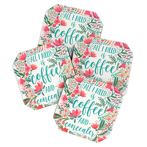 Cat Coquillette Coffee Concealer Juicy Coaster Set
