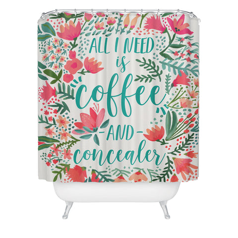 Cat Coquillette Coffee Concealer Juicy Shower Curtain