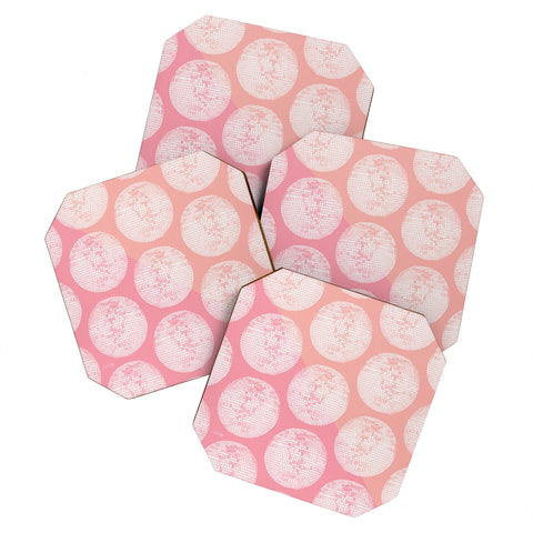 Cat Coquillette Disco Ball Blush Coaster Set