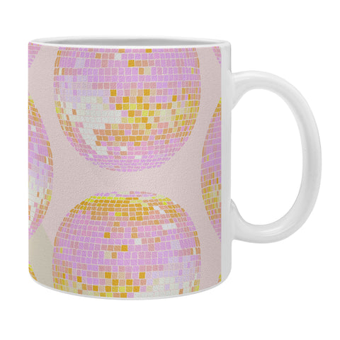 Cat Coquillette Disco Ball Peach Coffee Mug
