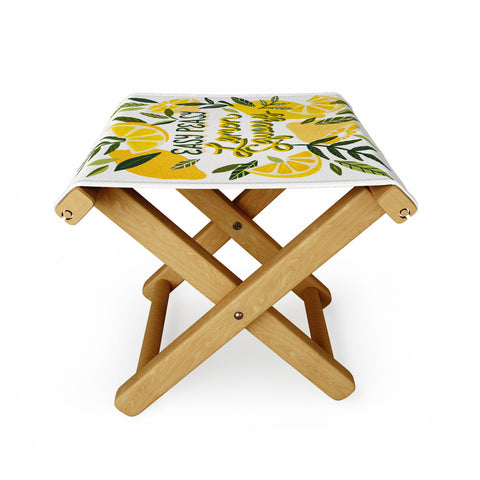 Cat Coquillette Easy Peasy Lemon Squeezy Citru Folding Stool